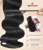 Extensions de cheveux humains sains, ondulés, 100 % naturels, vierges et sélectionnées, cheveux brésiliens Remy, 3 paquets.