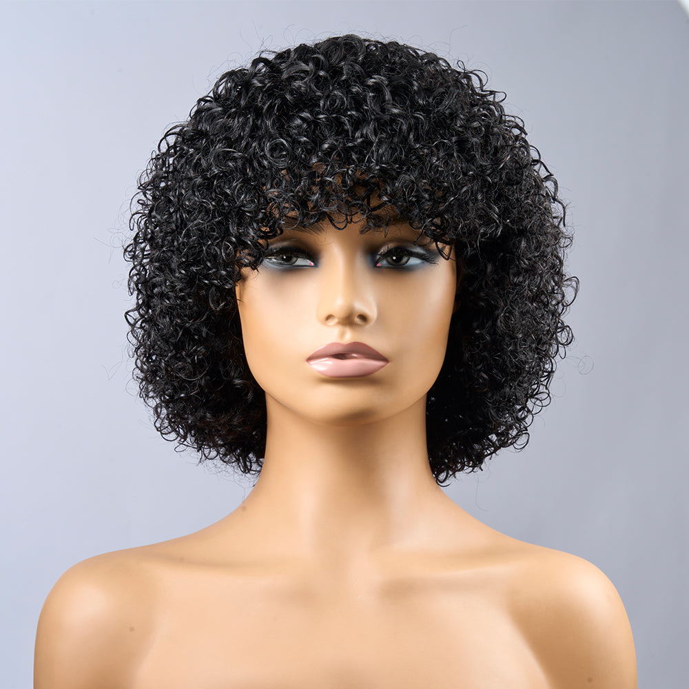SHORT CURLY WIG 12'' 200%