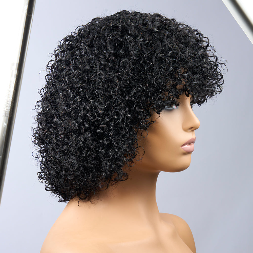 SHORT CURLY WIG 12'' 200%