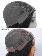 Perruque en cheveux humains crépus raides avec raie en U, qualité 12A, sans colle, à clipser, pour femme, cheveux brésiliens noirs naturels.