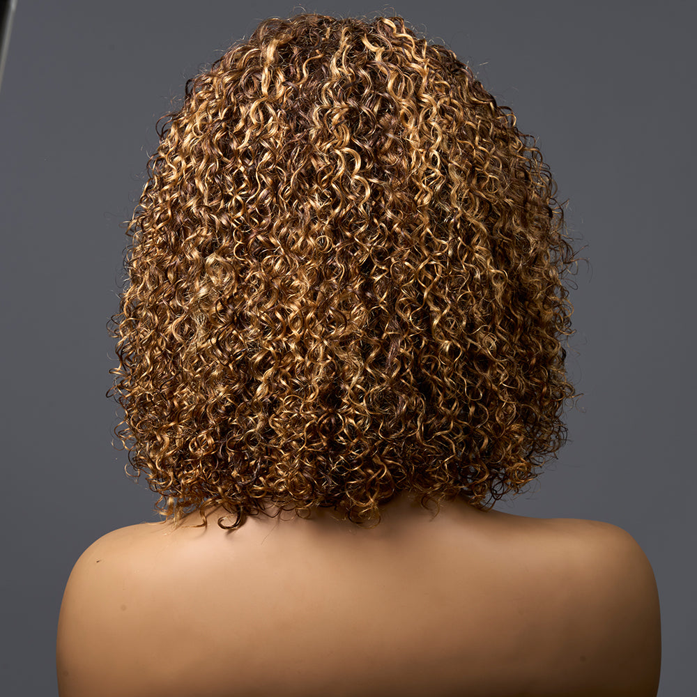 SHORT CURLY WIG 12'' 200%