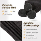 Extensions de cheveux humains naturels, ondulés, qualité 10A, 100 % cheveux vierges brésiliens non traités, lot de 3 paquets. Extensions de cheveux naturels pour femmes noires.