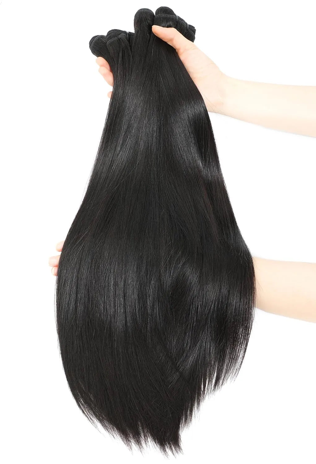 O cabelo humano natural em madeixas, sem emaranhados ou queda, mantém a textura sedosa e macia mesmo após 89 lavagens, madeixas naturais indianas 13A com tripla durabilidade e sem químicos.