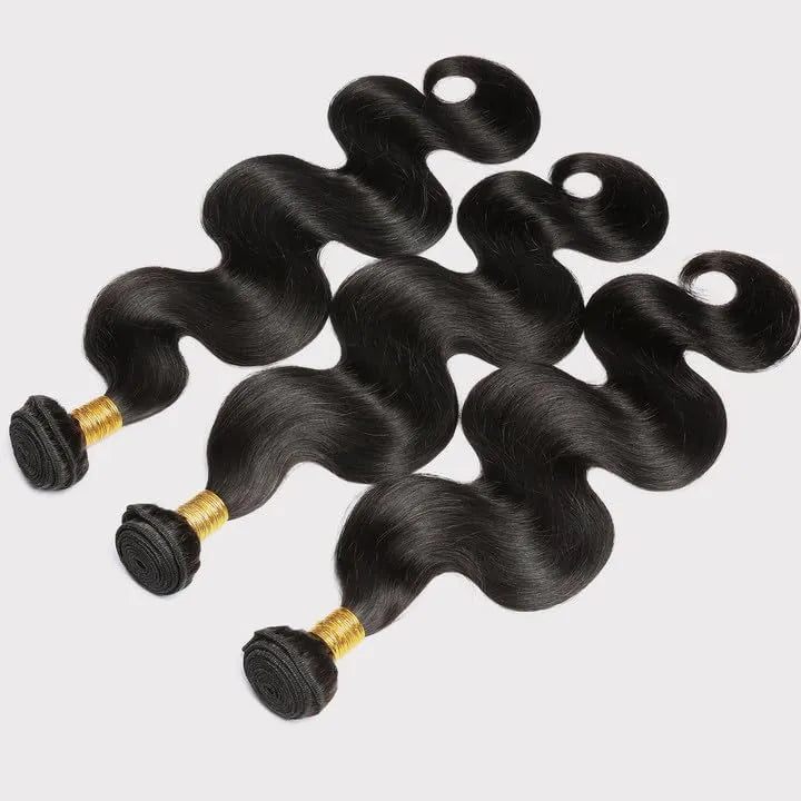 Extensions de cheveux humains naturels, ondulés, qualité 10A, 100 % cheveux vierges brésiliens non traités, lot de 3 paquets. Extensions de cheveux naturels pour femmes noires.