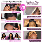 Perruque bandeau en cheveux humains lisses pour femmes noires, sans colle, sans lace front, cheveux vierges brésiliens, confectionnée à la machine, densité 180 %, couleur naturelle