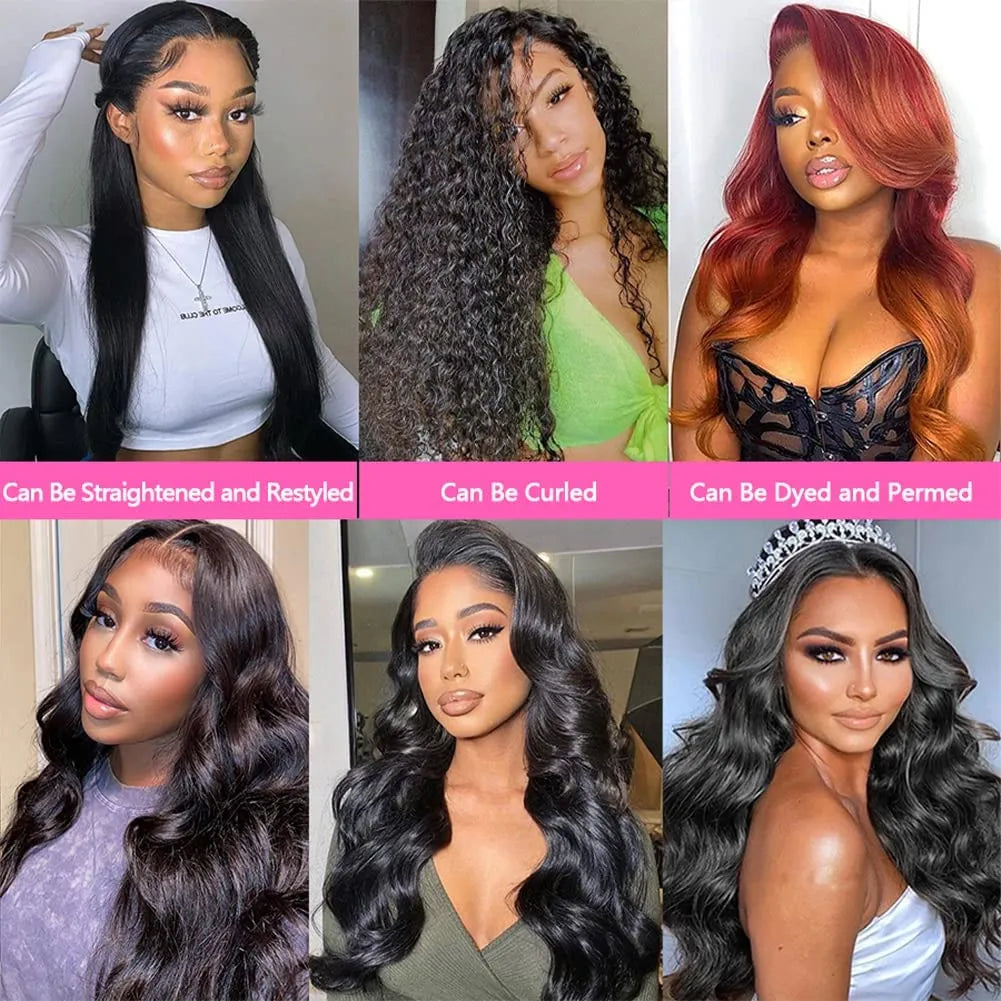 Body Wave Human Hair 3 Bundles 100% Unprocessed 10A Brazilian Raw Weave Bundle Human Hair Extensions for Black Women Natural Color