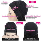 Perruques à bandeau bouclé crépu, cheveux humains pour femmes noires, sans colle, densité 180, style brésilien, foulard, sans dentelle frontale, boucles profondes