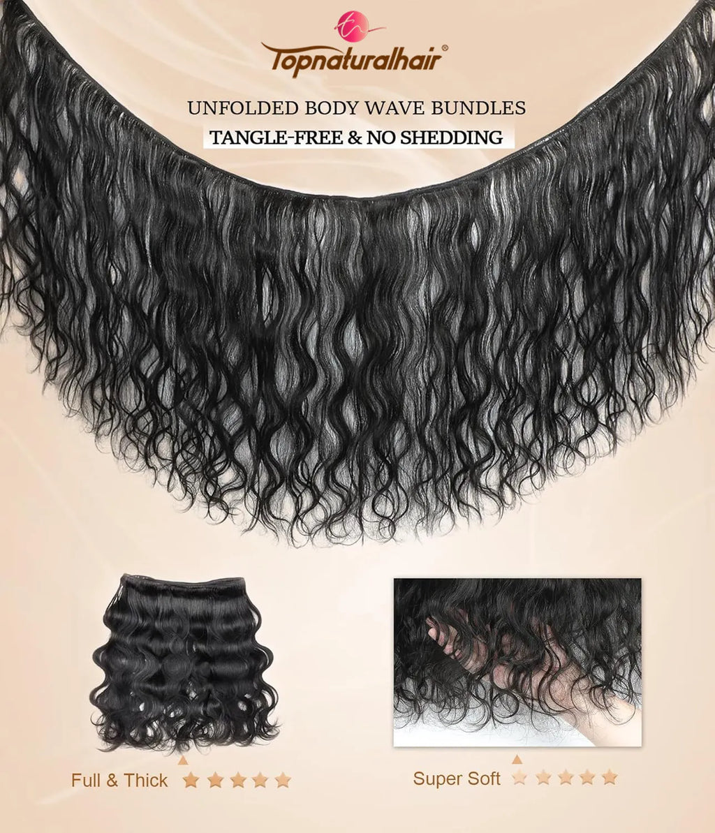 Extensions de cheveux humains sains, ondulés, 100 % naturels, vierges et sélectionnées, cheveux brésiliens Remy, 3 paquets.